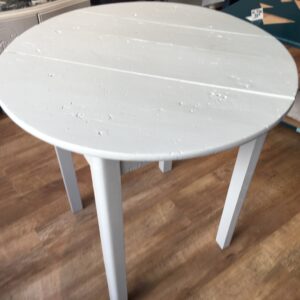 table ronde blanche en bois