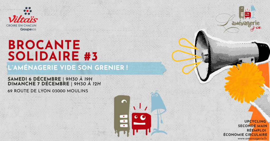 L'aménagerie vide son grenier ! Brocante solidaire #3